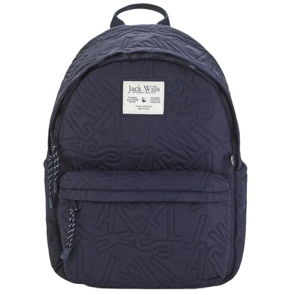 Jack Wills Handbags - Quilted Navy Backpack